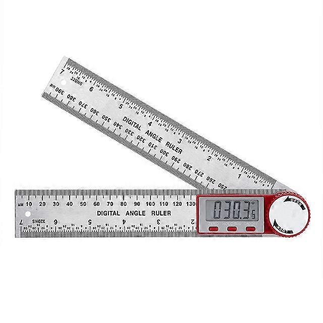 JWL-Multi-function Angle Inclinometer Ruler Stainless Steel Angle Gauge Digital Electron Goniometer Protractor for Woodwork