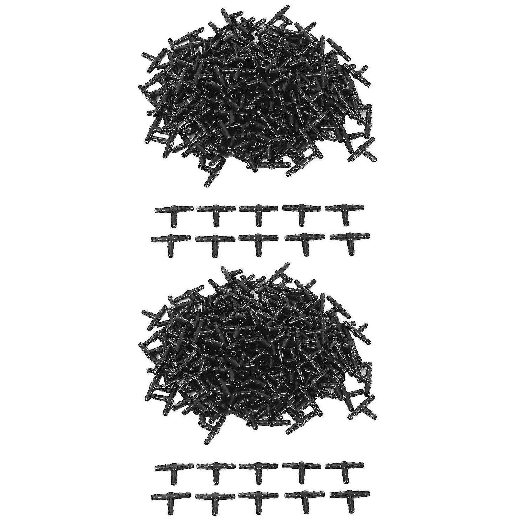 200pcs Barbed Tee Fittings, Compatible With 1/4 Inch Water Hose Connectors