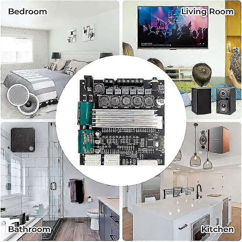-tb22p 2.1 Channel Bluetooth Audio Amplifier Board Tpa3116d2 50w+50w+100w Tws Box Potentiometer Ext
