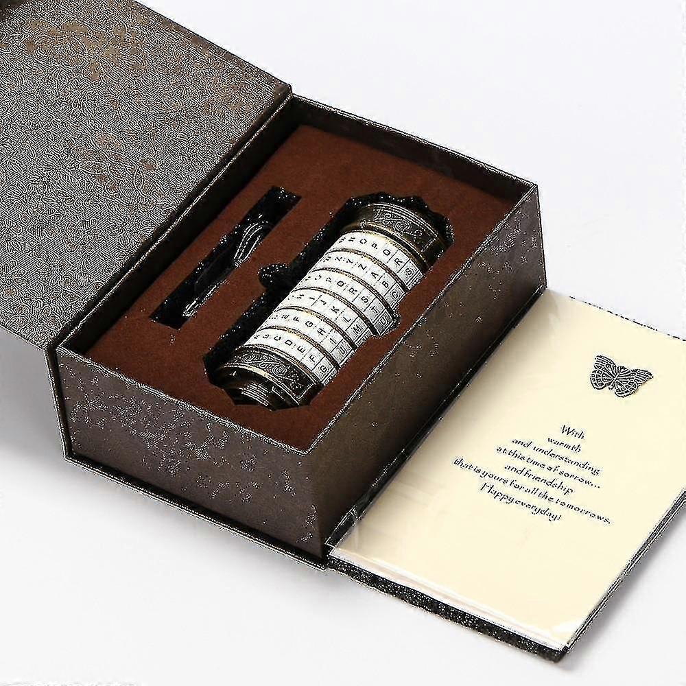 Leonardo Da Vinci Code Metal Cryptex Locks