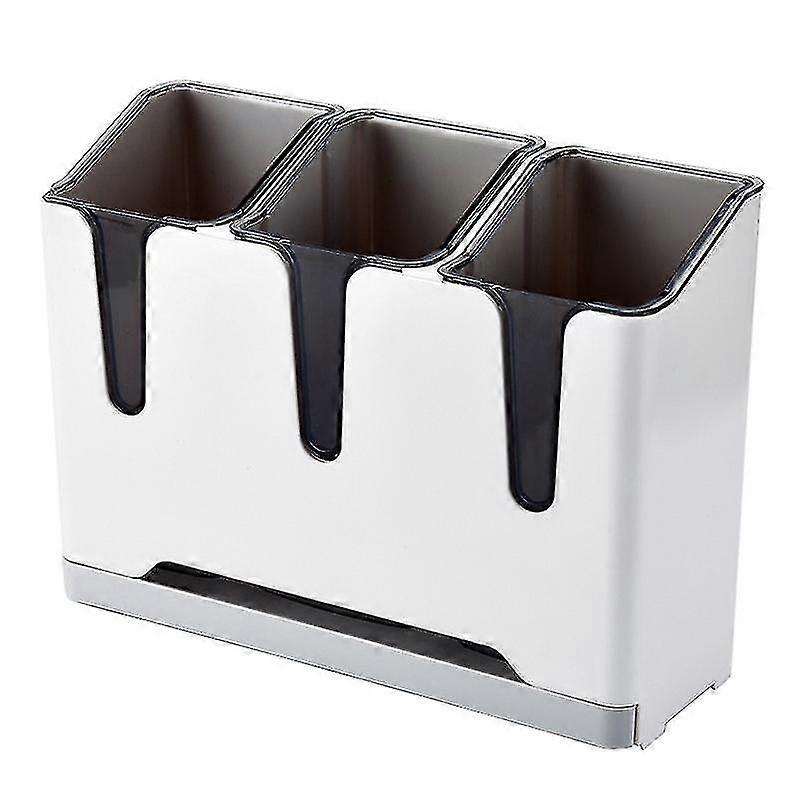 Multifunctional Spoon Fork Holder Punch-free Tableware Storage Rack Knife Chopstick Organizer Starlight