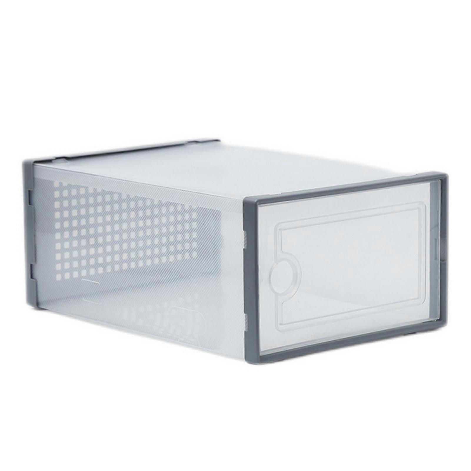 Shoe Storage Box Large Capacity Transparent Shoe Display Storage Case Household Supplies KAESI