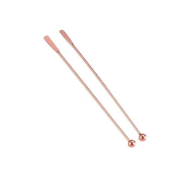 4pcs ανοξείδωτο χάλυβα stirrer κοκτέιλ κοκτέιλ μίξερ μπίξερ ραβδί με μικρό ορθογώνιο κουπί