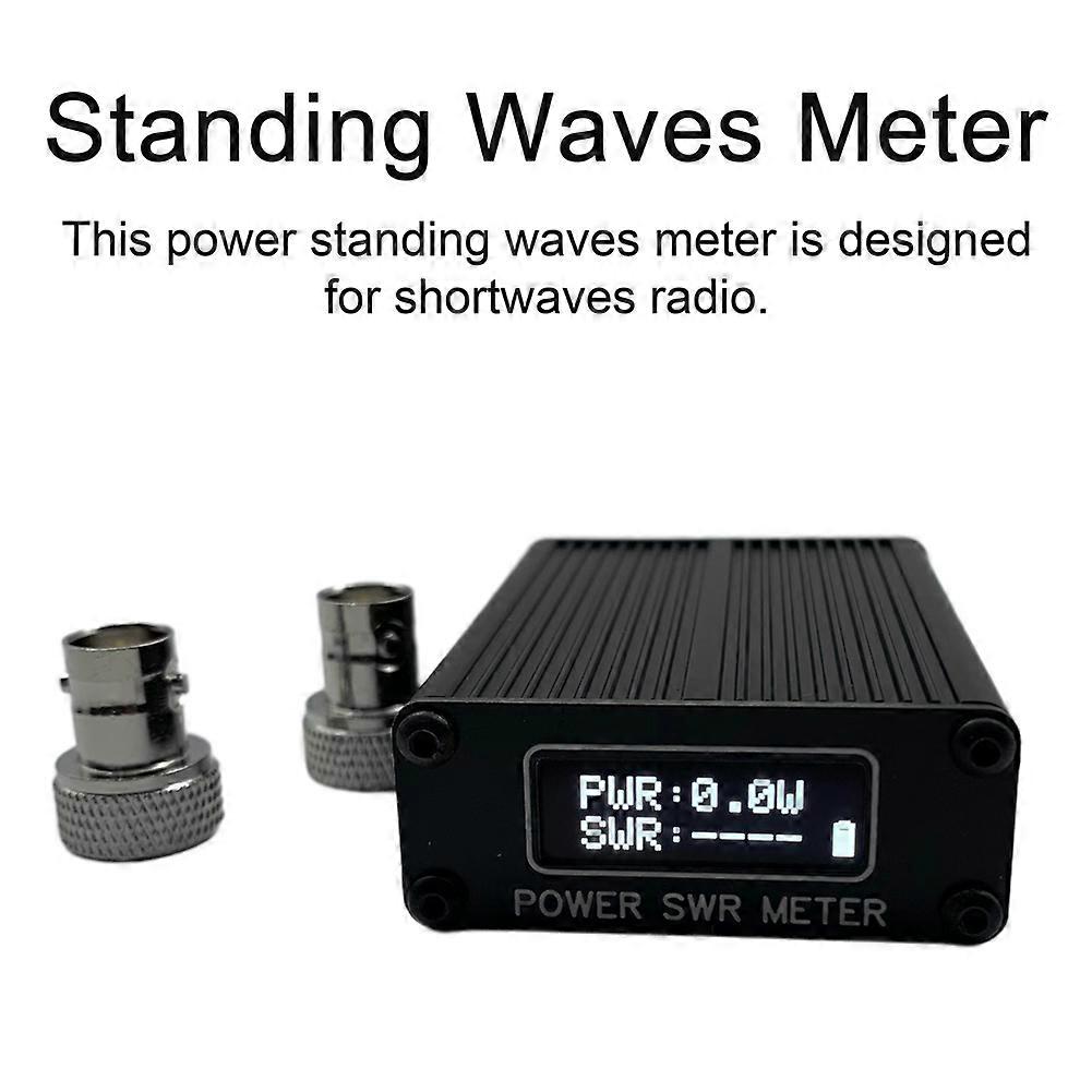 1.6MHz-30MHz 0.1W-11W QRP SWR Shortwave Standing Waves Meter mini SWR Shortwave Power Meter USB Firmware Upgrade with Battery