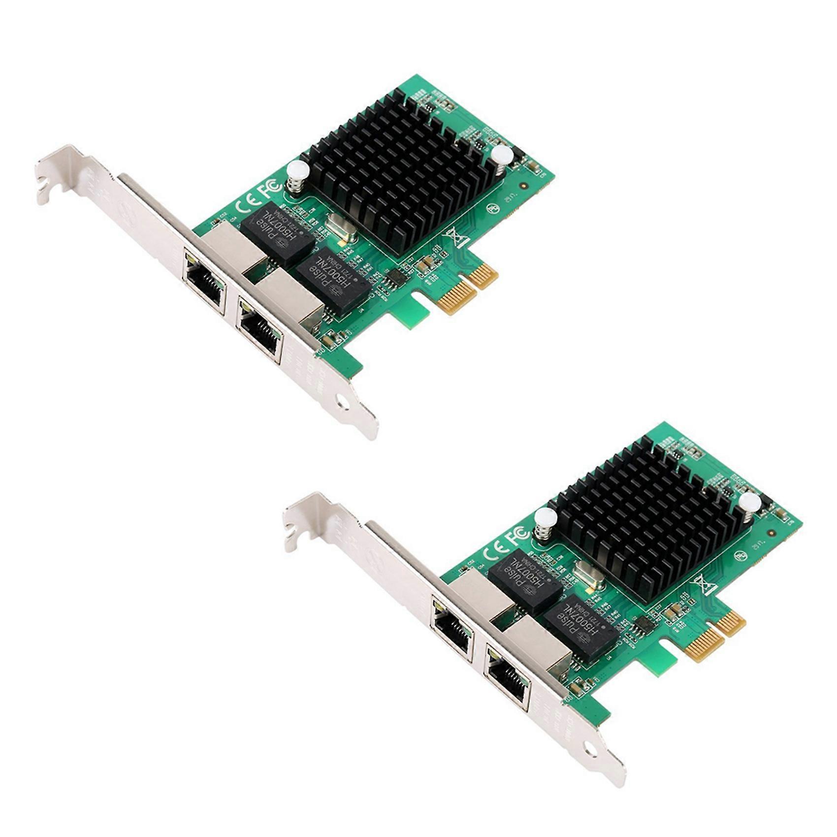 2X Gigabit Ethernet PCI-E Netzwerk-Controller-Karte 10/100/1000 Mbit/s, RJ45 X2 Dual 2 Port Pcie Server N