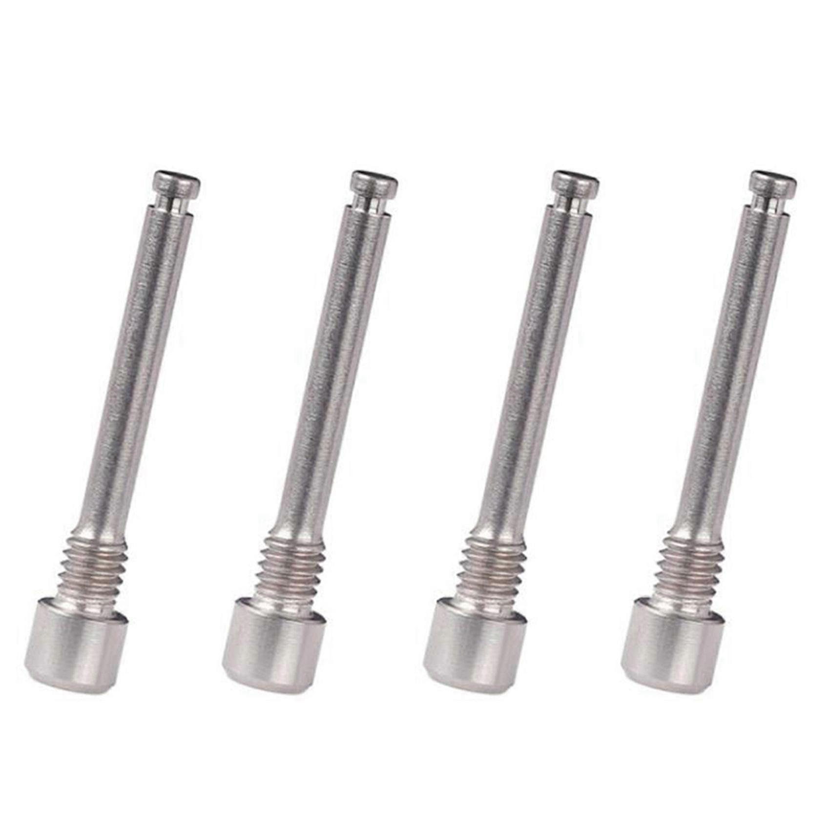 4X M4 Titanium Bolts for Bicycle Disc Brake Pad Threaded Pin Inserts Screw for R Hydraulic Disk Cal