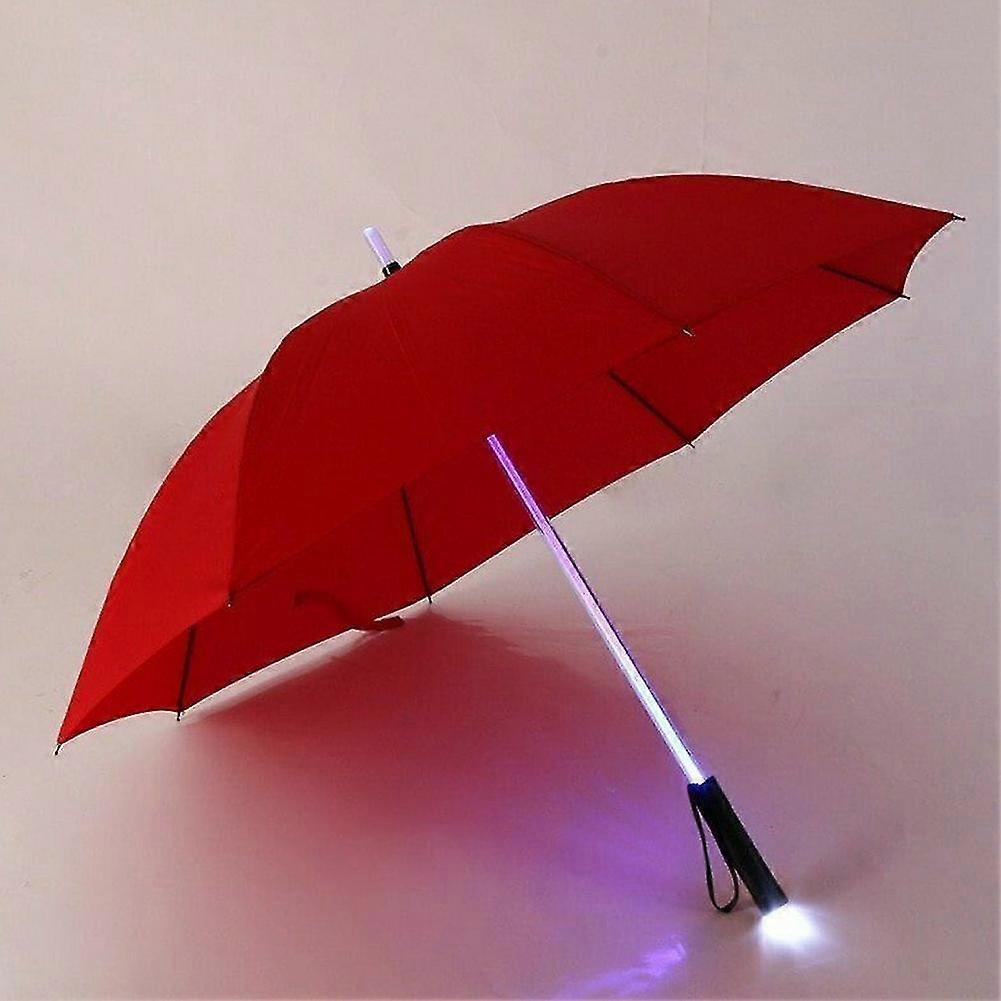EVAGO Led Umbrella Lightsaber Light Up Umbrella 7 Color Changing Golf Umbrellas Windproof New