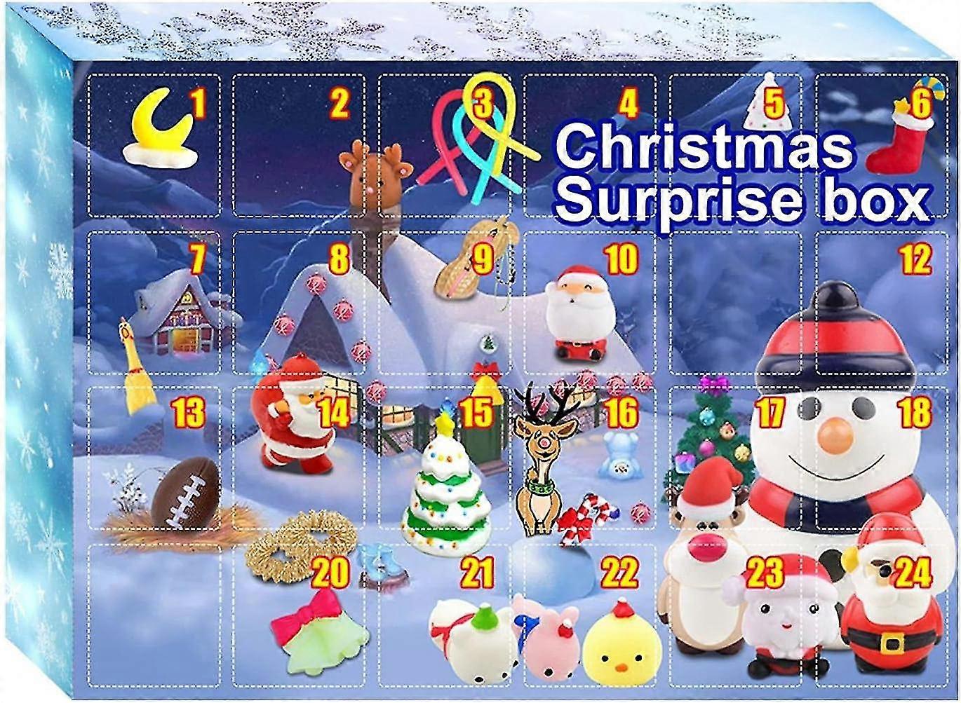 Advent Calendar 2024 24Pc Random Pack Countdown Calendar Sensory Fidget Toys Gift Box Stress Relief Toys Sets Simple Toy Kids New Years