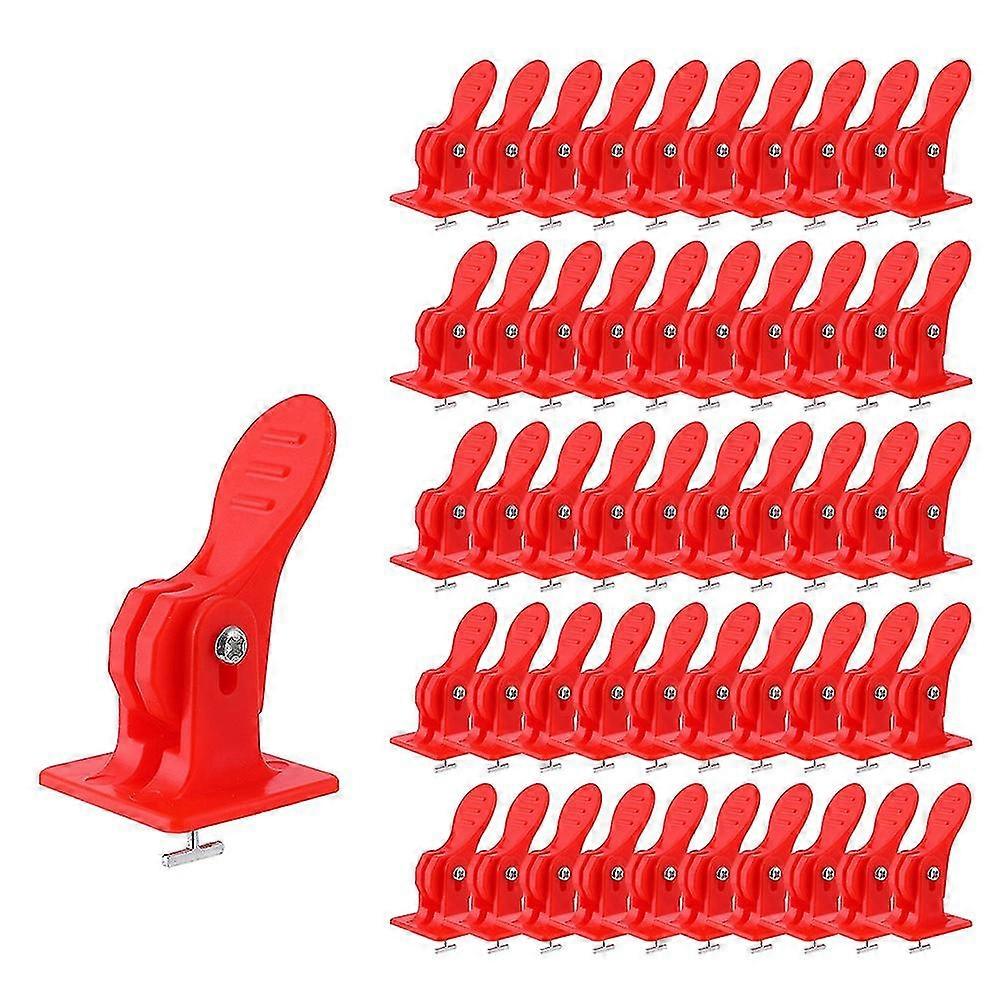 50pcs Tile Leveling System Flat Ceramic Leveler For Floor Wall Construction Tools Locator Alignment