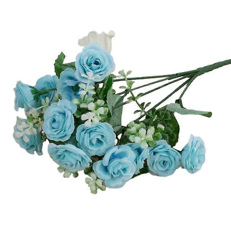 1 Bouquet Simulation Rose No Watering Vivid Ornamental Bright Color Artificial Flowers Home Beautifi