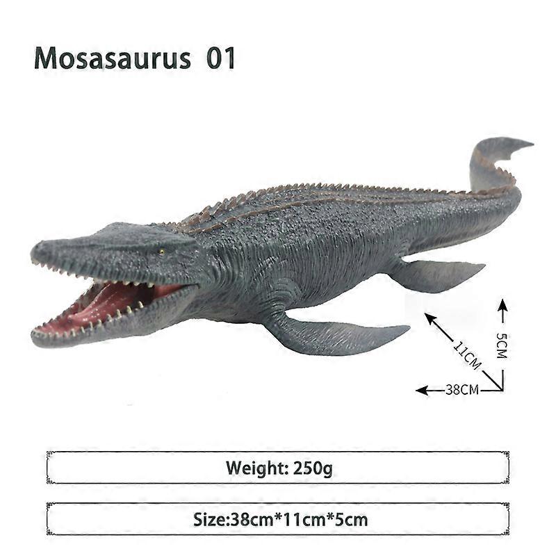 1pc Large Mosasaurus Megalodon Shark Dinosaur Figures Realistic Model Marine Animal Life Toy for Collection Party Favor Kid Gift
