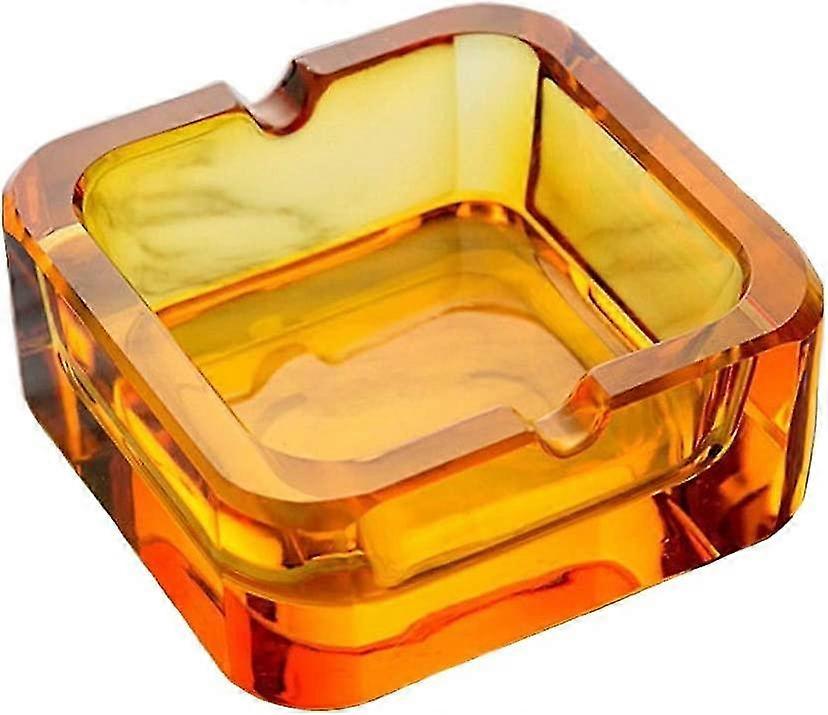 Stile Cristallo Quadrato Posacenere Moda Creativo Personalità Regalo Ufficio Cafe Hotel Ornamenti Arancione Posacenere 7cm)