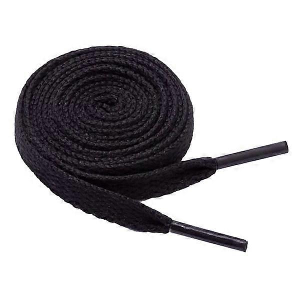 Lacets plats, 120 cm - Noir Noir