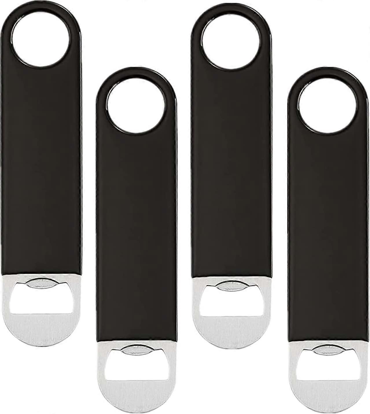 4 PCS beer bottle openers, bar key for bartender, simple and effective flat bottle opener.