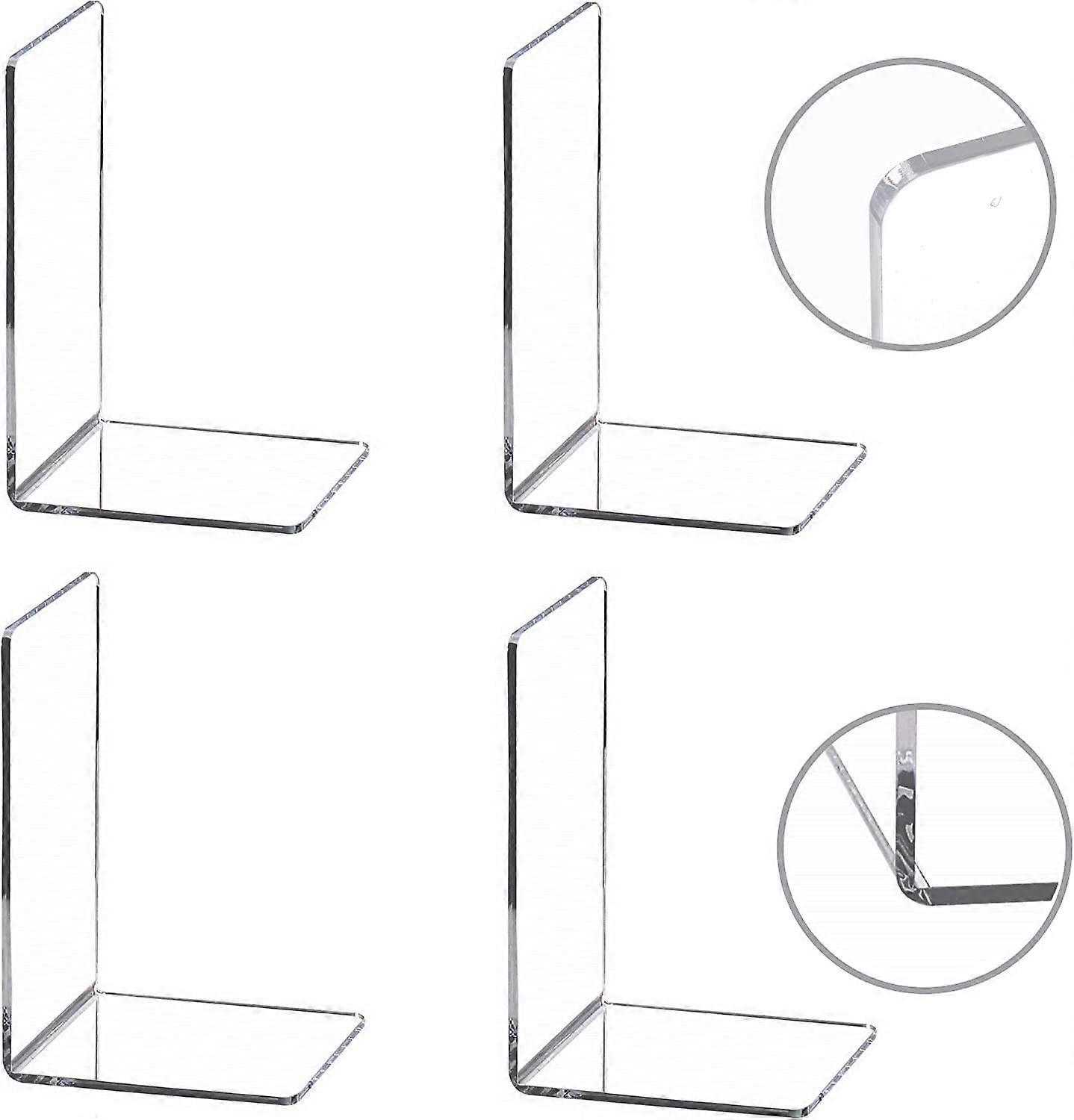 Clear Acrylic Very Small Bookends ABE-4 Small