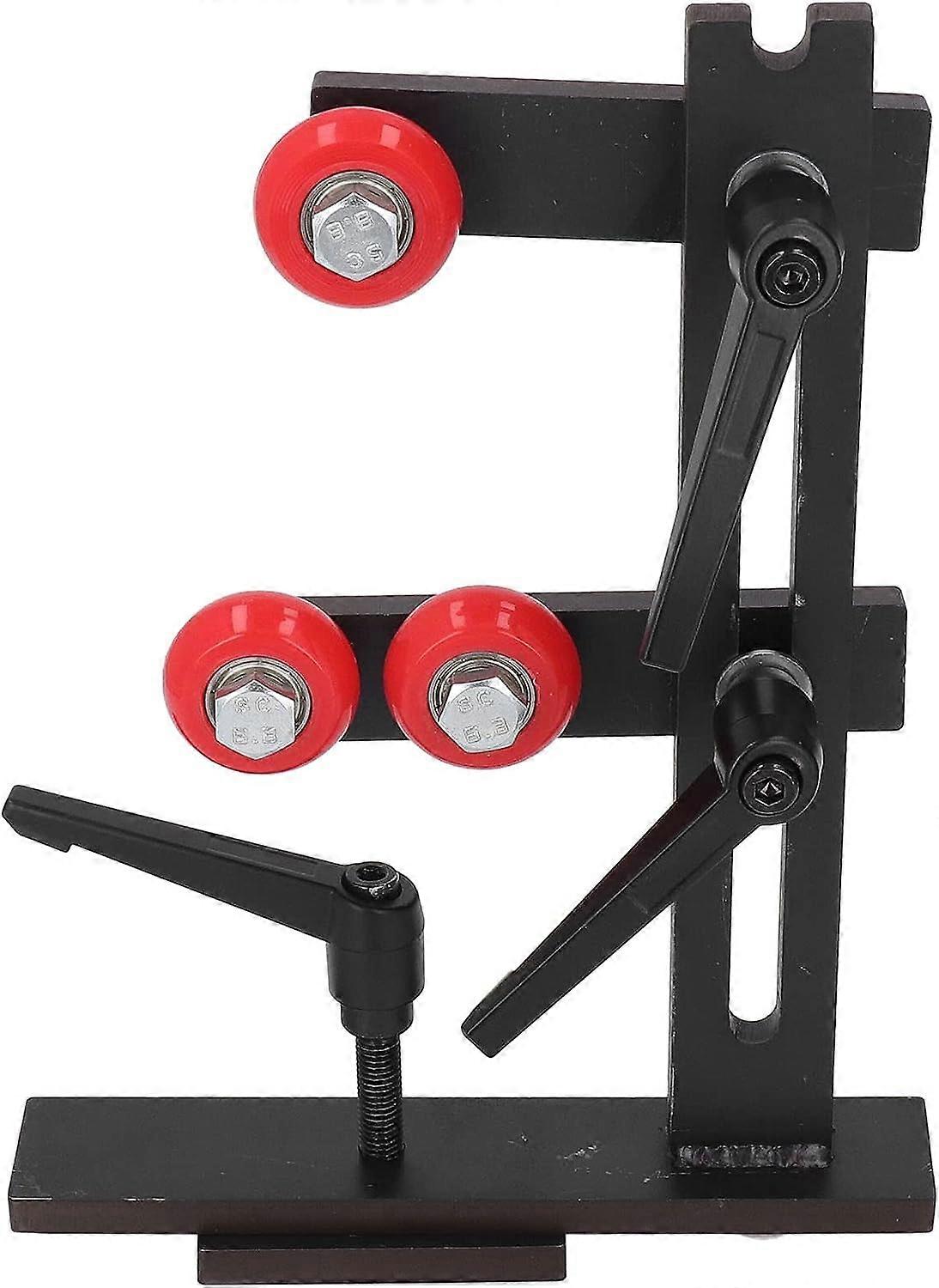 Woodturning Steady Rest, L Shape Metal Turning Tool Rest, High Strength Cast Iron Wood Lathe Steady Rest Wood Lathe Tool and Accessories with 3Pcs Fix