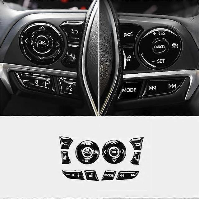 for Toyota HARRIER 2021 2022 Car interior accessories steering wheel button patch decorative sequin protective patch