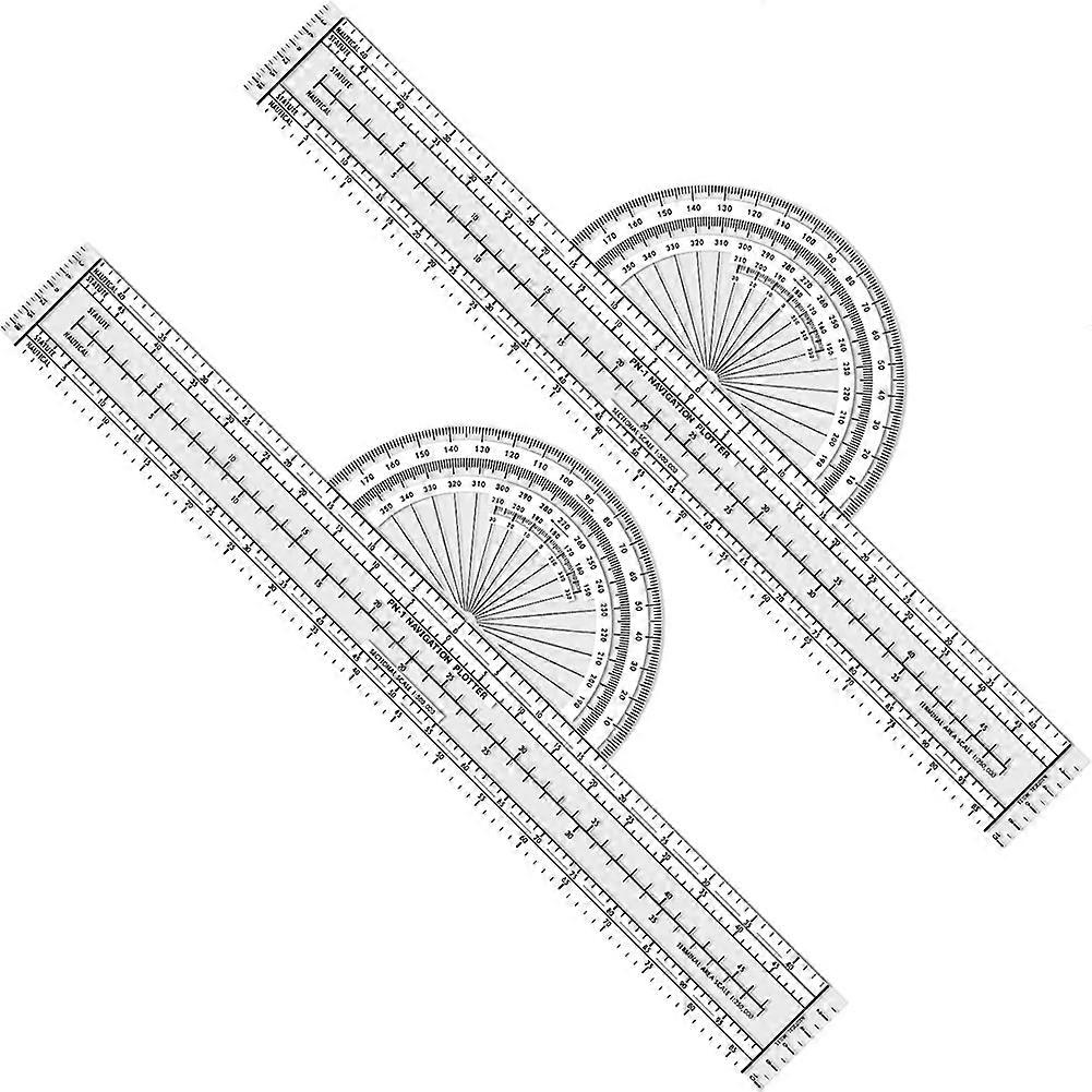 2 stk plotter plotter plotte værktøj luftfart plotter diagrammer Air Navigation plotter pilot tilbehør til Pi