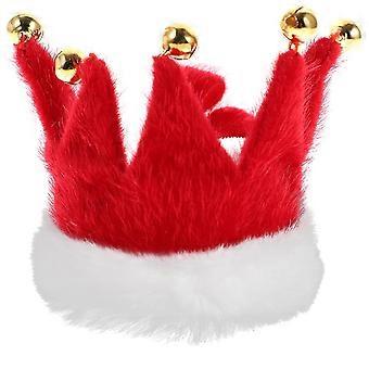 Christmas Themed Pet Scarf Jingling Bell Neckerchief Cat Puppy Triangle Neck Scarf Pet Costume Accessories (christmas Bells Xs, Red And White)