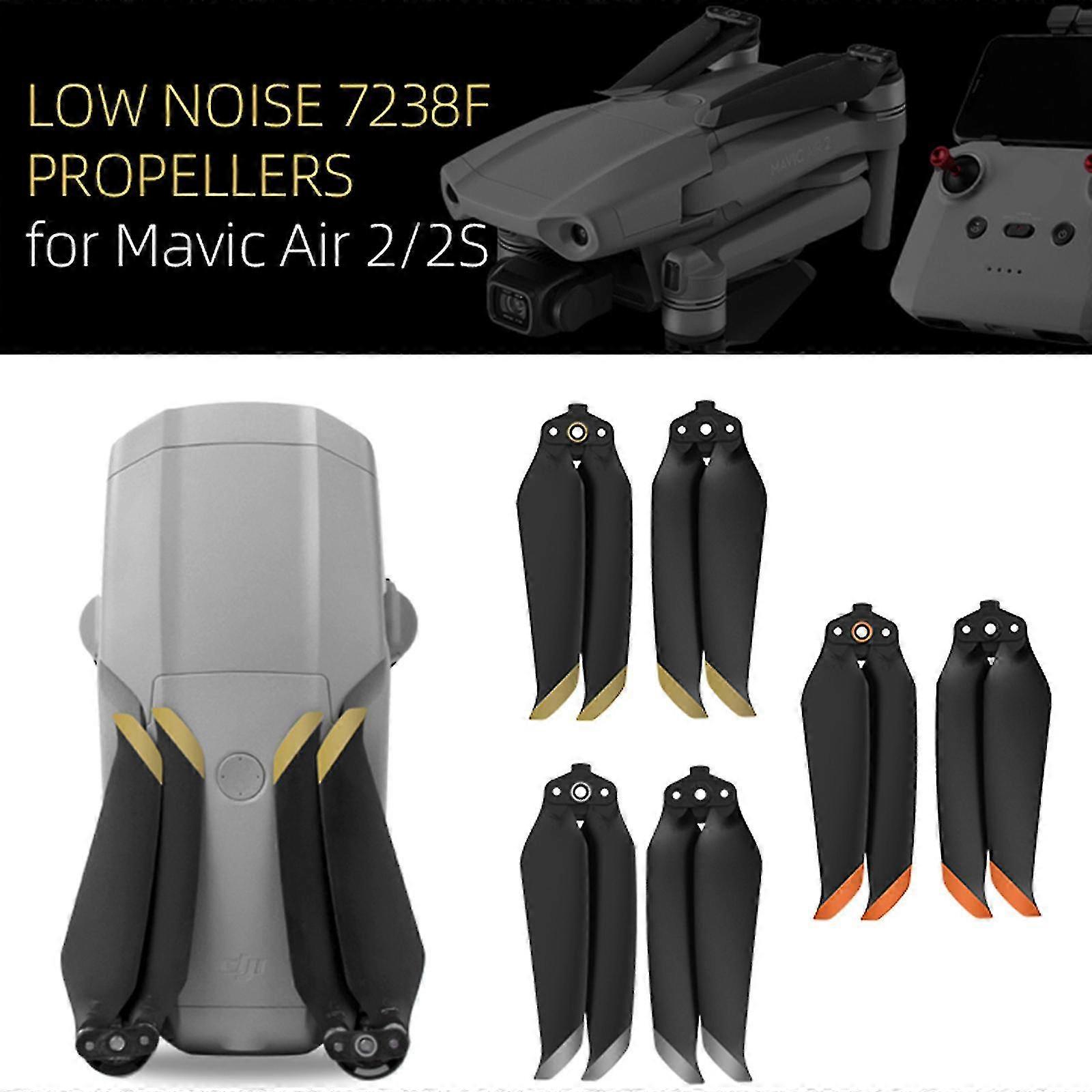 1/2/4 Pairs Quick Release 7238f Propellers Wings Low Noise Blades Replacement Folding Props Blade Accessory For Dji Mavic 2/2s