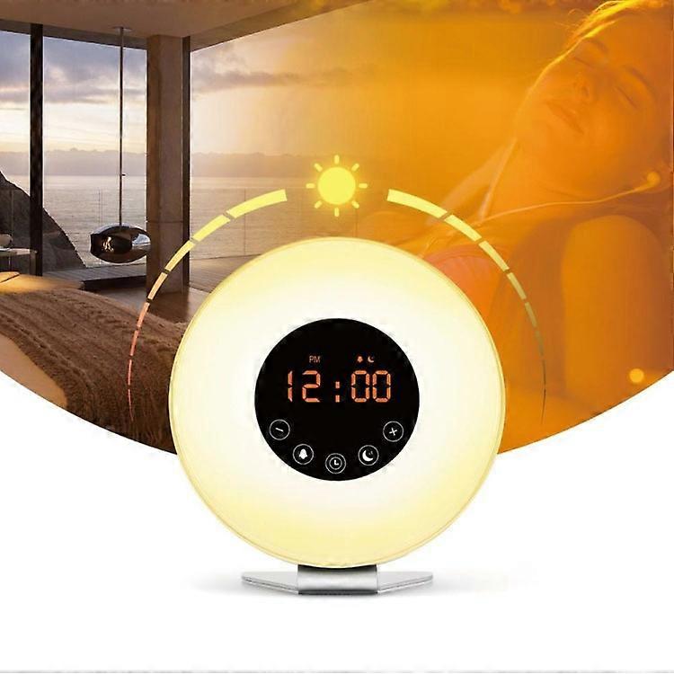 LED Touch Intelligent Wake-up Light Alarm Clock