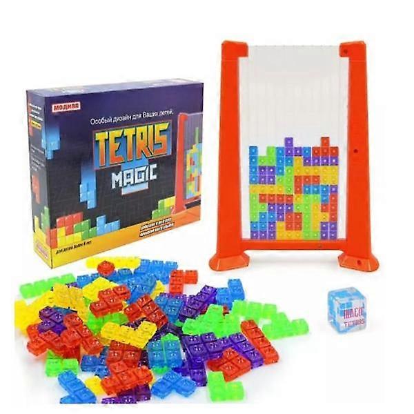 Colorful 3D Russian Blocks Game Board Puzzle Game Intelligence Toy