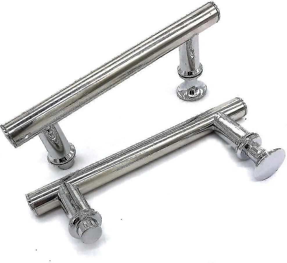 2 Pcs 145mm (14.5cm) Chrome Abs Shower Door Handle, Hole To Hole