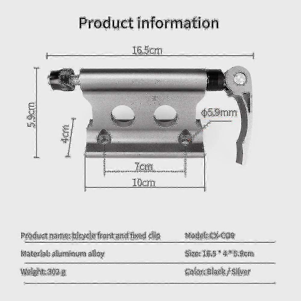 Aluminum Alloy Quick Release Bike Block compatible withk Mount