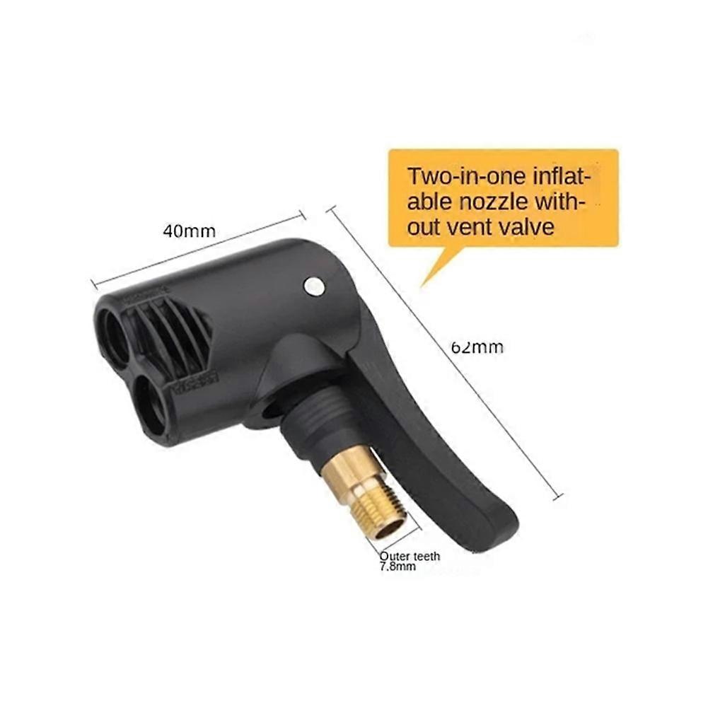 6/8mm Car Tire Valve Clip Pump Nozzle Clamp Solid Brass Quick Connect The Inflation Connector Air Chuck Inflator Pump Adapter-Motor Vehicle Wheel Part