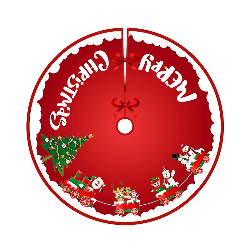 Juletræ nederdel Trykt Træ Bund Julepynt