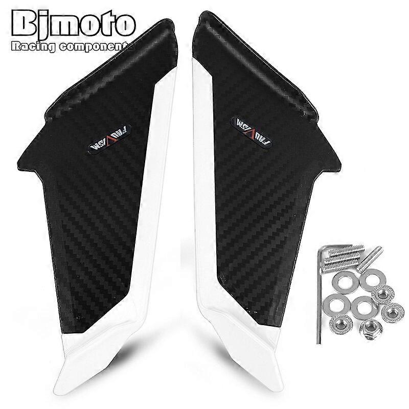 Front Aerodynamic Winglets Side Spoilers Dynamic Fairing Wing Kit For HONDA CBR600 CBR650R CBR1000 CBR300R CBR650F CBR500RMotorcycle Neck Braces