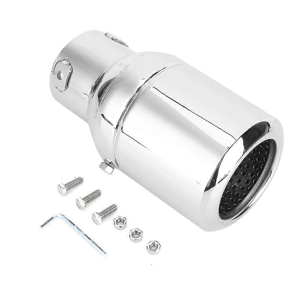 64mm Universal Adjustable Exhaust Tip Muffler Pipe Rear Tail Throat Car Modification