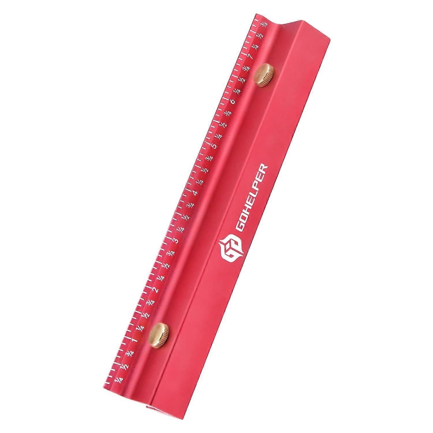 8 Inch Removable Carpenter Framing Square Fence with Edge Marking Ruler, Anodized Solid Aluminum All