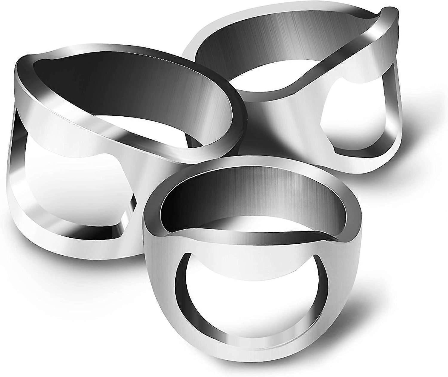 Mini Corkscrew Rings - Novelty Tools for Removing Soda or Beer Cap Seals and Caps 3pcs, Random Styles