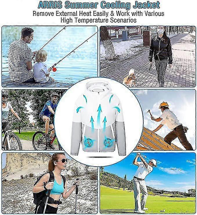 Usb Cooling Jacket, Air Conditioning Jacket With 2 Fans