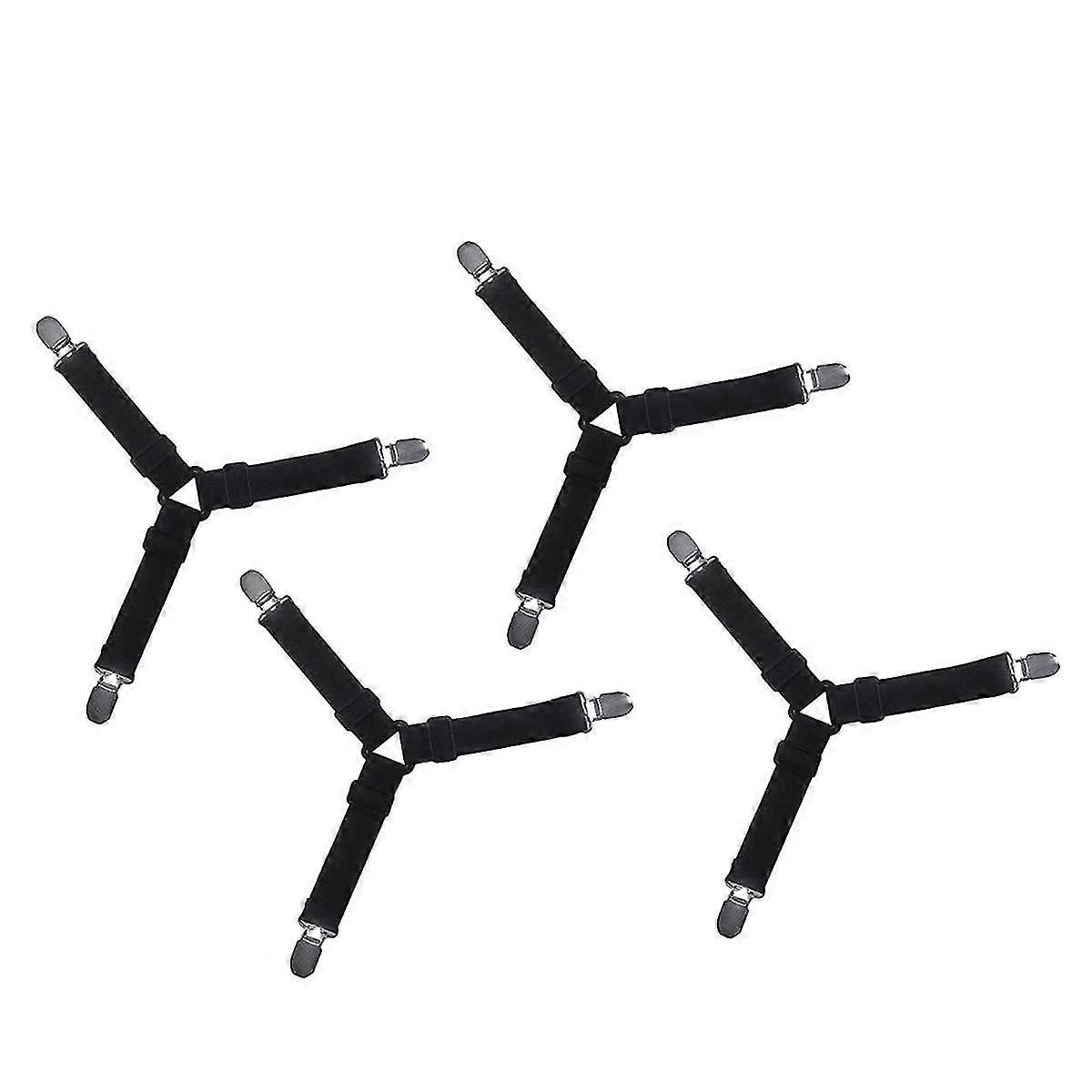 Adjustable Straps Clip for Bed Sheets Mattress Covers Sofa Cushion Elastic Band Belt Triangle Elastic Suspenders Gripper
