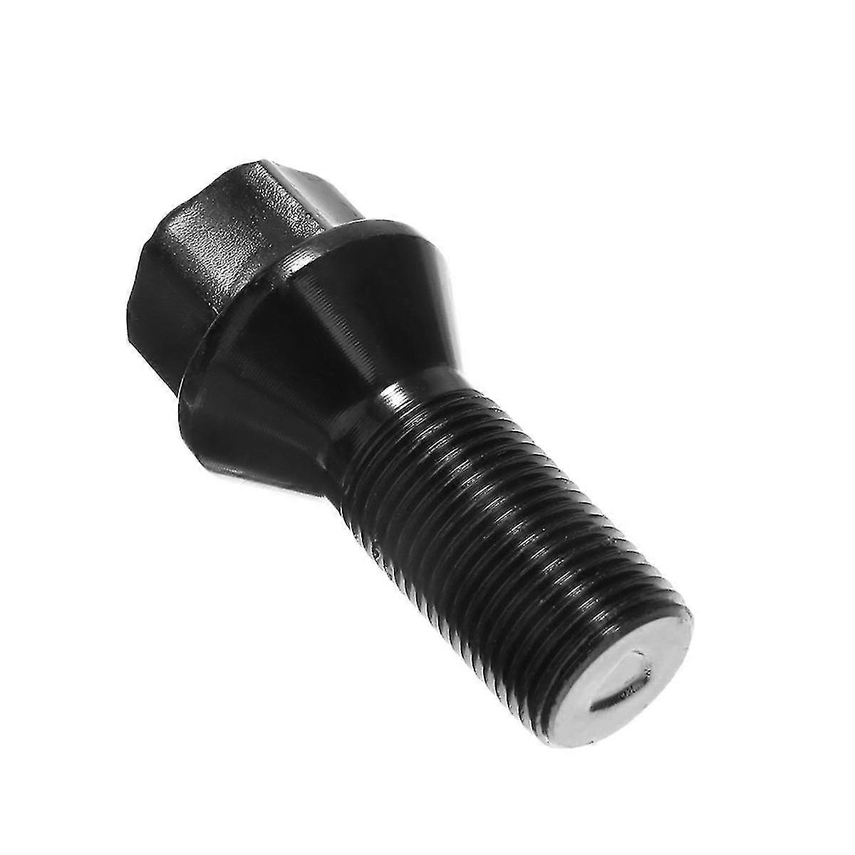 5Pcs M14 x 1.25 Black Wheel Locking Lug Bolt Nut Steel 36136781151 for - X3 X5 E70 E71 F20 F25 X5 X