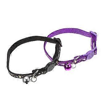 2pcs Reflective Cat Collar Adjustable Cat Collar Night Glow Pet Collar Pet Supplies