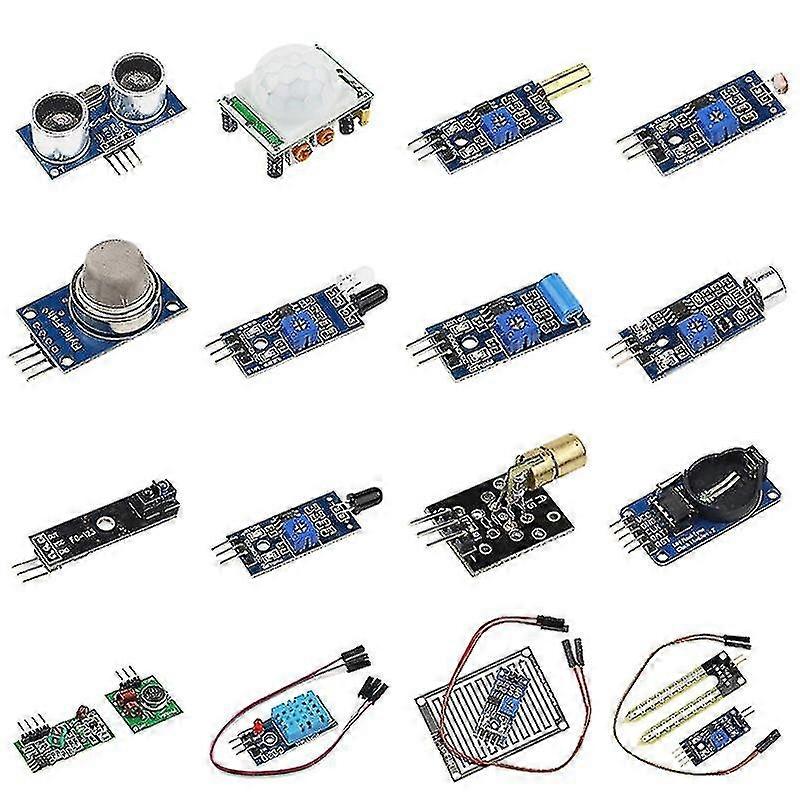 Ultimate Starter Kit For Raspberry Pi With 16 Different Sensor Modules