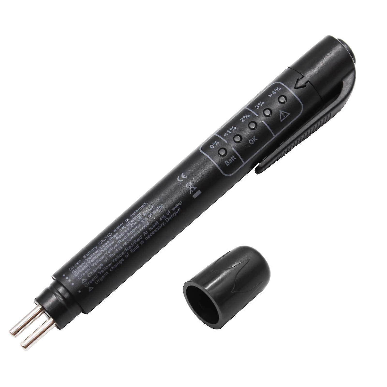 Brake Fluid Tester,5 LED Auto Diagnostic Brakes Testing Pen Portable Vehicle Auto Brake Tester, Precision Brake Oil Quality Control Digital Test Pen