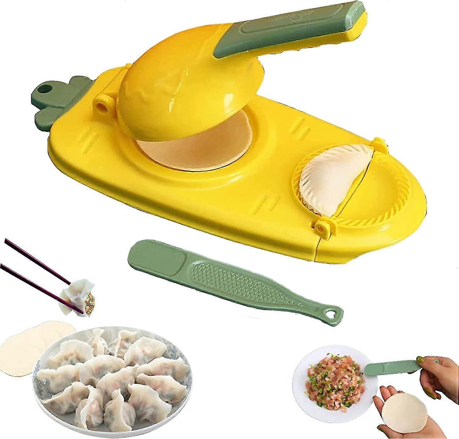 2 In 1 Dumpling Maker, Kitchen Dumpling Making Tool, Diy Dumpling Maker, Dumpling Skin Maker Dumpling Moulds-MXBC