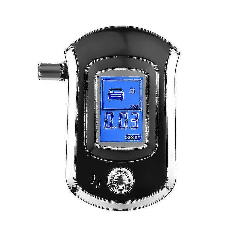 Portable Breathalyzer With 6 Mouthpieces Breath Alcohol Tester Lcd Backlight Digital Accurate Bac Detector Analyzer With Audio