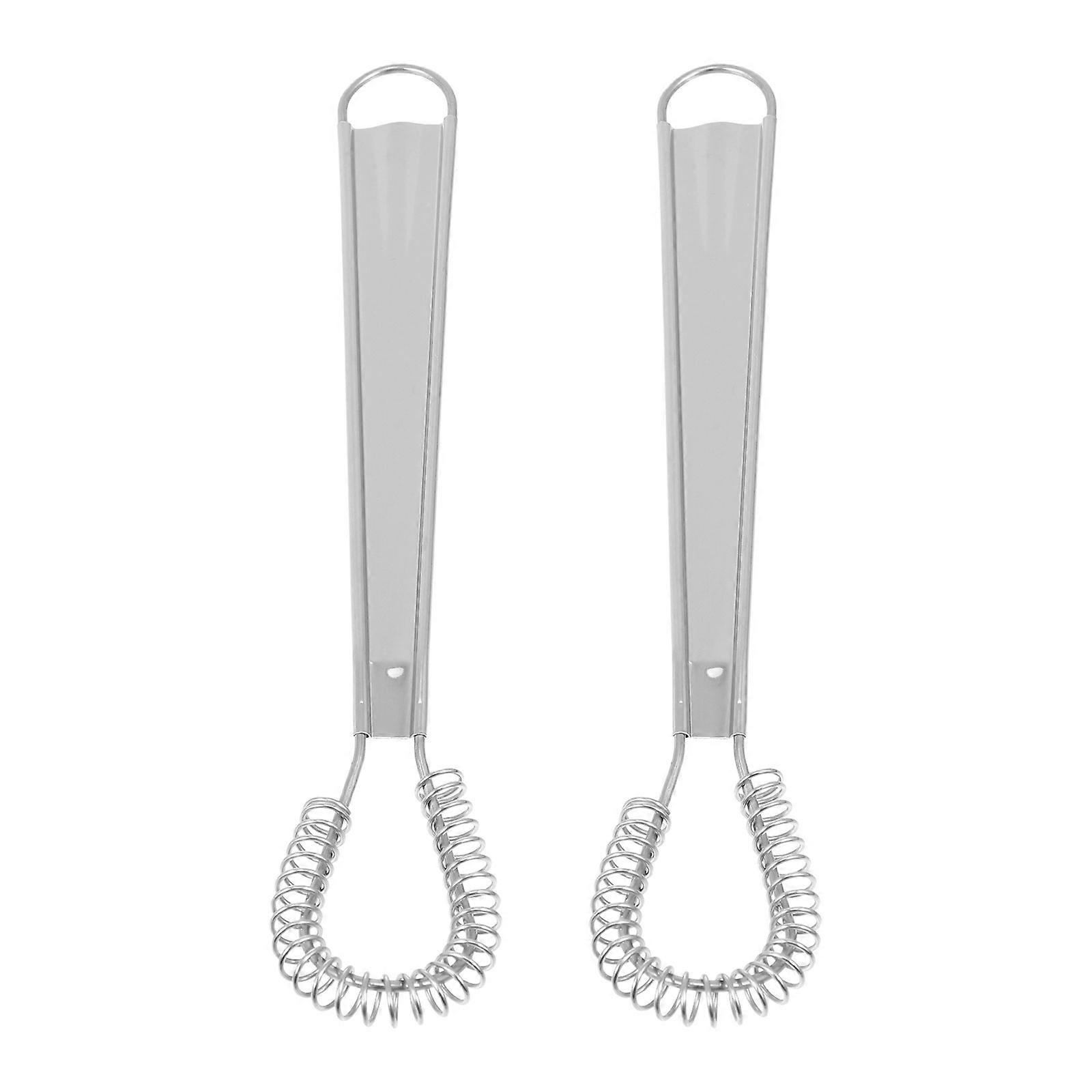 2Pcs Manual Egg Beater Hand Held Egg Beater Practical Egg Mixer for Home