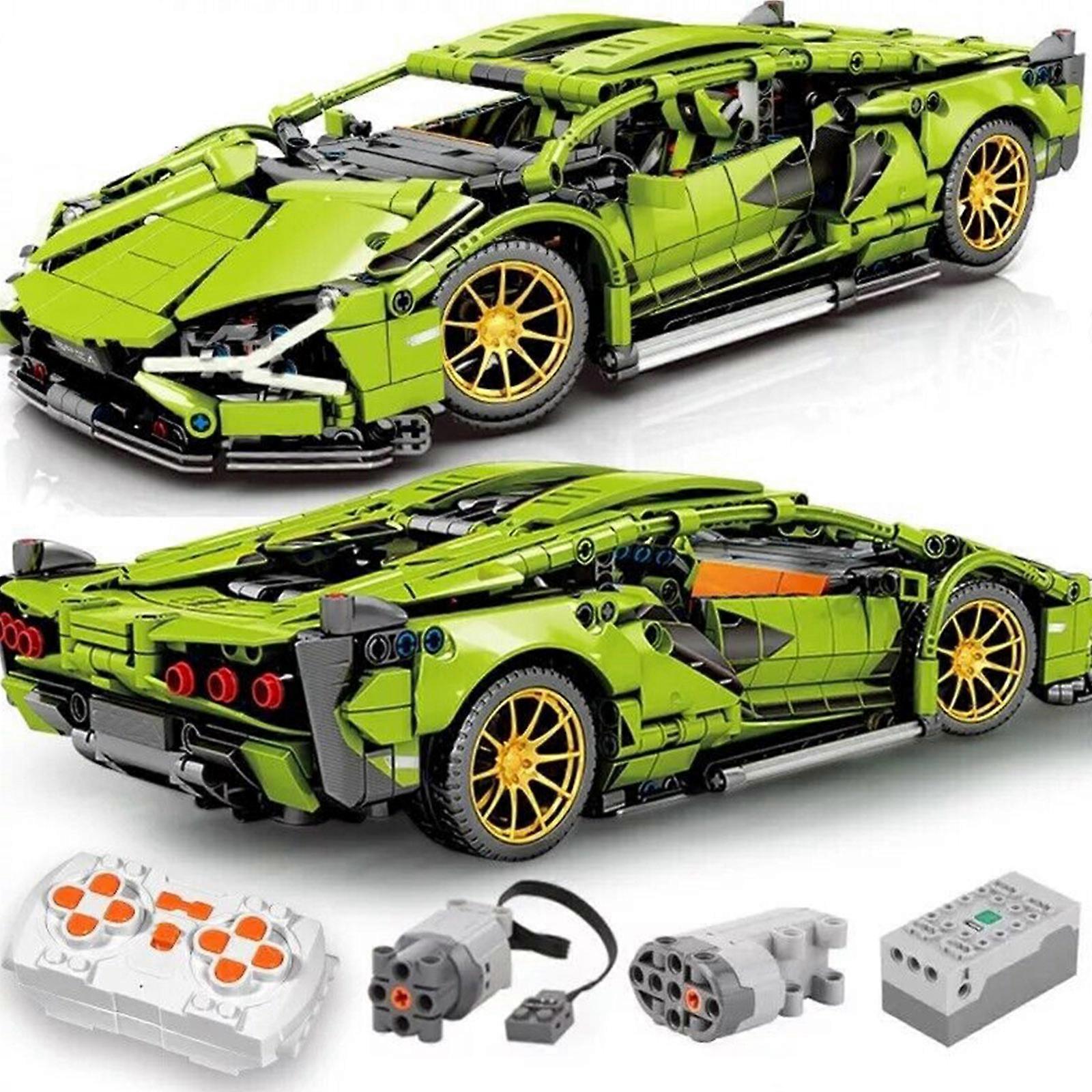 ミニ スポーツ カー MOC ビルディング ブロックと建設玩具、大人のコレクタブル モデル カー セット、1:14 スケール スポーツ カー モデル