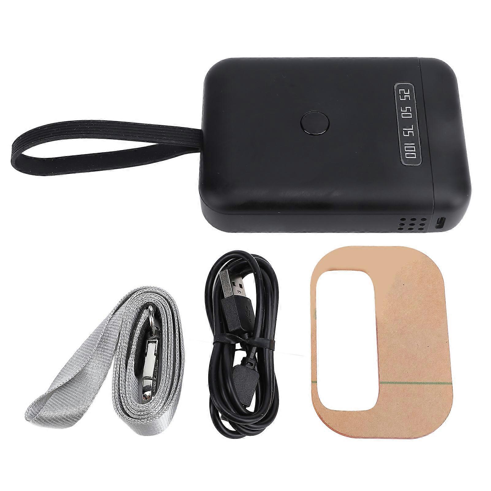 405nm UV LED Hair Extension Lamp 18W Accurate Battery Display Portable UV Glue Curing Lamp Hair Extension Tool for Home Salon Black