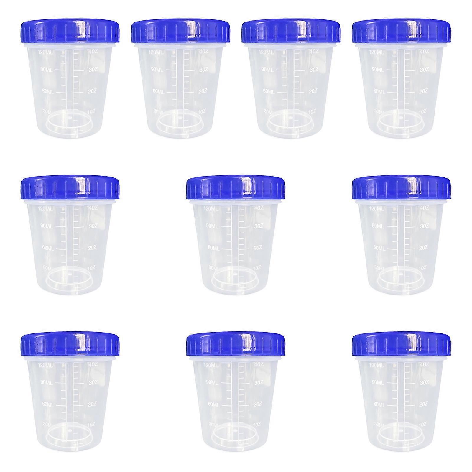 10Pcs 4 Oz Salad Dressing Containers Set for JSCARES Leakproof Stackable Small Containers with Lids Reusable Clear Plastic Dip Cups for Snacks Fruits