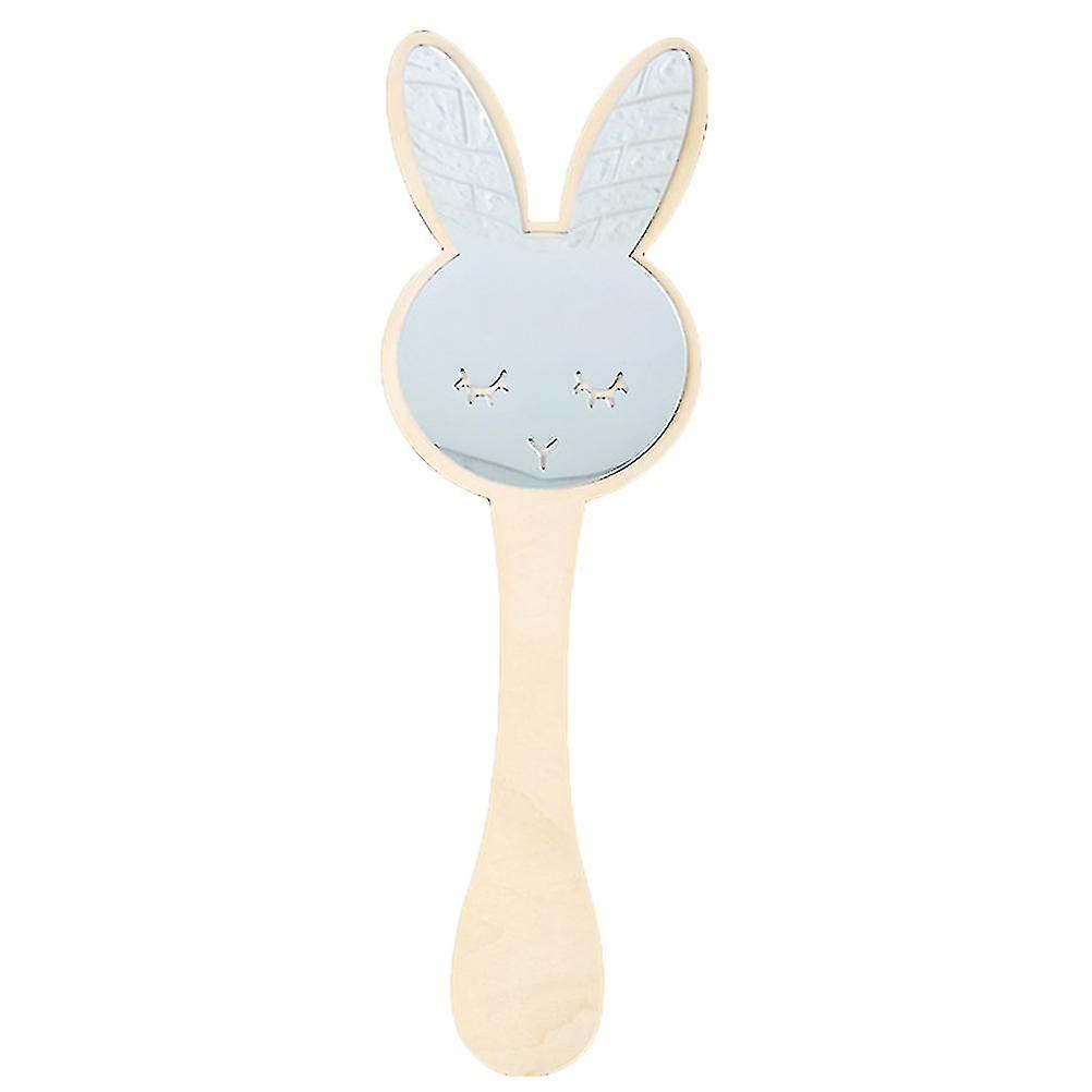 1pc Easter Children Mirror Party Decorative Mirror Rabbit Pattern Mirror Prop