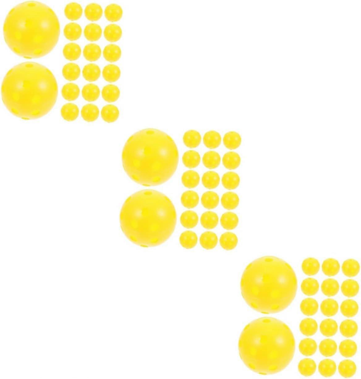 100 Pcs Golf Practice Ball Hole Ball Multicolor Hdpe