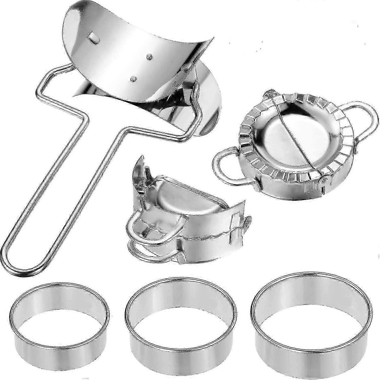 6 Piece Dough Press Set, Ravioli Maker, Dumpling Maker Set, Dumpling Maker Machine, Dump