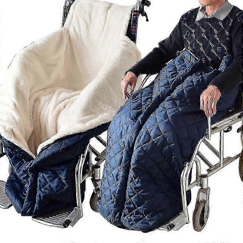 Neue Modelle Rollstuhldecke - Fußsack - Wind- und wasserdicht - Unisex - Kaschmir gefüttert - Rollstuhl-Fußsack Erwachsene - Warm & bequem -Bleib w